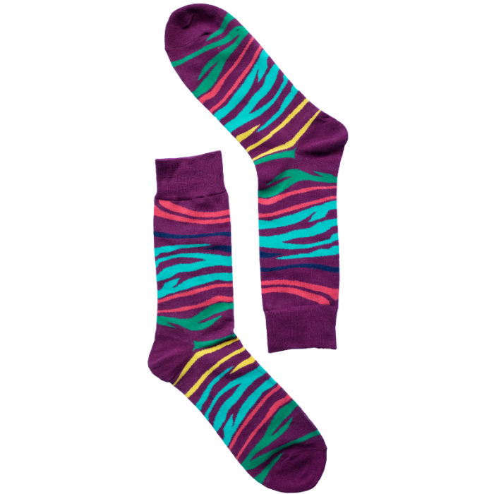 Zebra Zeal Socks